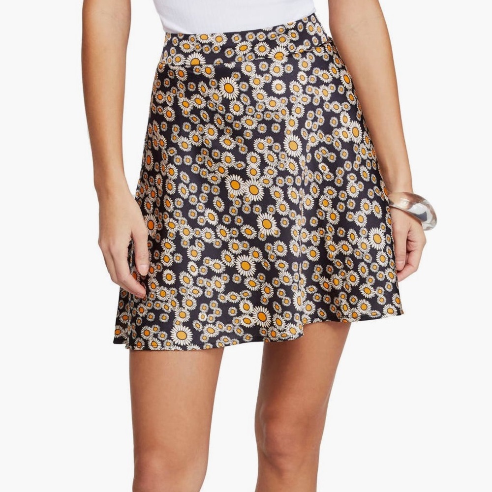Free People Phoebe Daisy Print Miniskirt